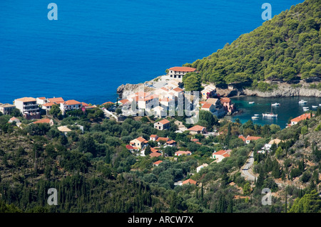 Assos, Kefalonia (Cephalonia), Ionische Inseln, Griechenland, Europa Stockfoto