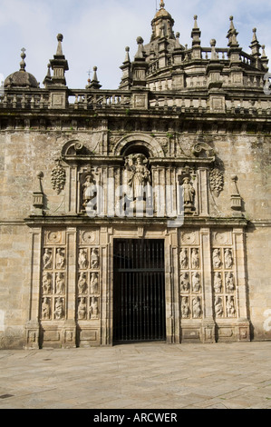 Puerta Santa Tür, Catedral de Santiago, UNESCO-Weltkulturerbe, Santiago De Compostela, Galicien, Spanien, Europa Stockfoto