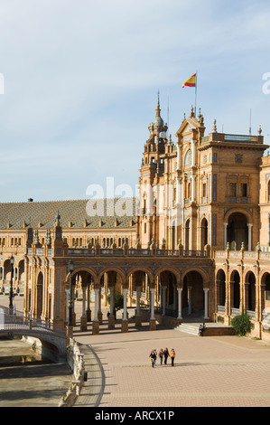 Plaza de Espana errichtet für die Weltausstellung 1929, Parque de Maria Luisa, Sevilla, Andalusien (Andalusien), Spanien, Europa Stockfoto