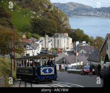 Fotograf Howard Barlow - Straßenbahn, The Great Orme in Llandudno Nord-Wales Reisen Stockfoto