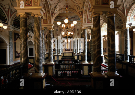 Dresden, Semperoper, Elbseitiges Treppenvestibül Stockfoto