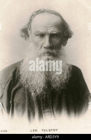 Fotografische Ansichtskarte von Graf Leo Tolstoy ca. 1903 Stockfoto