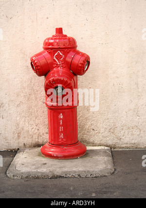 Rote Hydrant Stockfoto