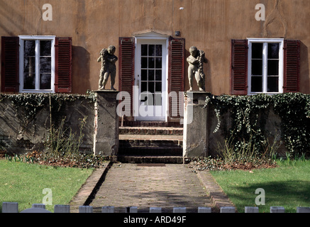 Dresden, die Gartenstadt Hellerau, Wohnhaus, Detail Stockfoto