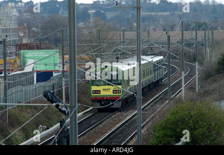 Commuter Train gonna Dublin City Www Osheaphotography com Stockfoto