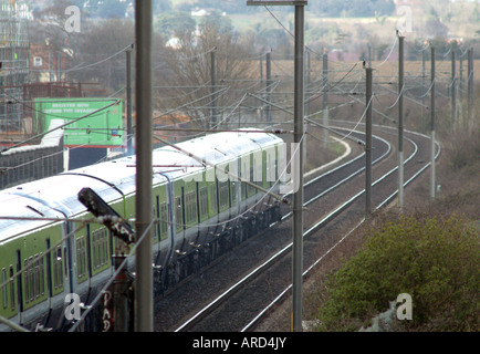 Commuter Train gonna Dublin City Www Osheaphotography com Stockfoto