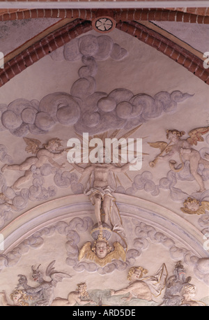 Verden/Aller, St. Johannis-Kirche, Chorbogenrelief, Detail Stockfoto