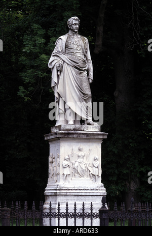 Putbus/Rügen, Denkmal von Fürst Wilhelm Malte ich., Stockfoto