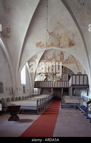 Süderende (Insel Föhr), St. Laurentii, Blick Nach Westen Stockfoto