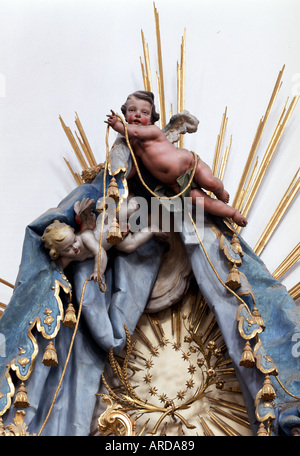 Ottobeuren, Klosterkirche, Putten Stockfoto