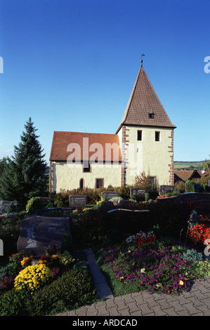 Urphar, Jakobuskirche, Blick von Süden Stockfoto