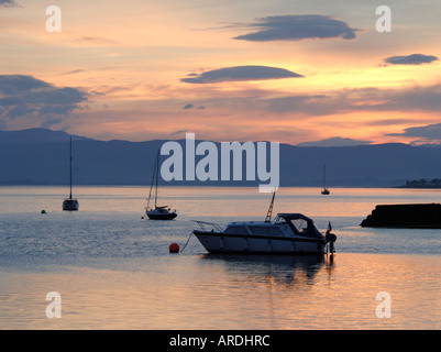 Moray Firth Sonnenuntergang bei North Kessock, Inverness.   XPL 3560-346 Stockfoto