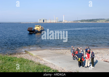 "Cromarty Rose" Autofähre die einzige Fähre von Black Isle, Reisen zwischen Cromarty und Nigg.  XPL 3590-348 Stockfoto