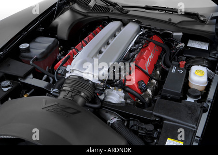 2006 Dodge Viper SRT-10 Roadster in schwarz - Motor Stockfoto