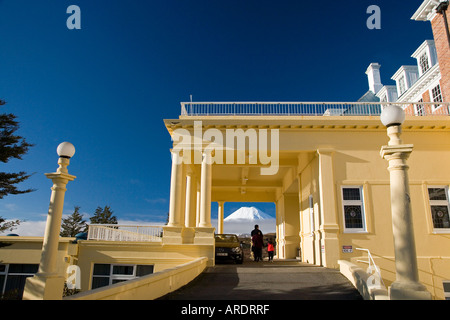 Grand Chateau und Mt Ngauruhoe Central Plateau Nordinsel Neuseeland Stockfoto