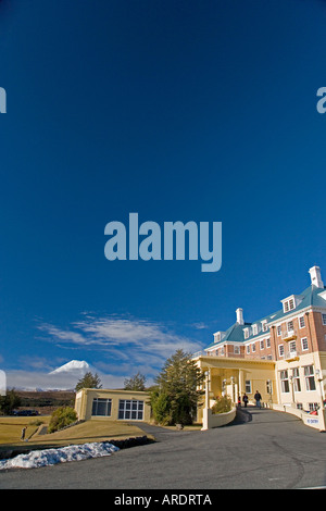 Grand Chateau und Mt Ngauruhoe Central Plateau Nordinsel Neuseeland Stockfoto