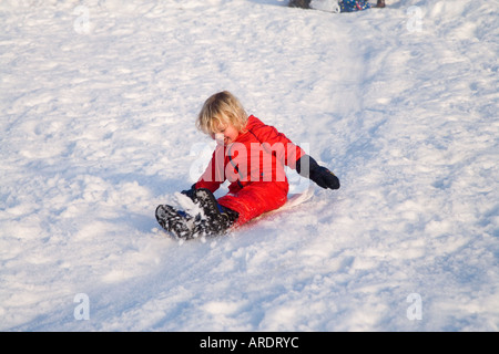 Rutscht der Schnee Mt Ruapehu Central Plateau Nordinsel Neuseeland Stockfoto