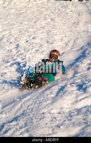 Rutscht der Schnee Mt Ruapehu Central Plateau Nordinsel Neuseeland Stockfoto