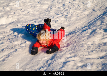 Rutscht der Schnee Mt Ruapehu Central Plateau Nordinsel Neuseeland Stockfoto