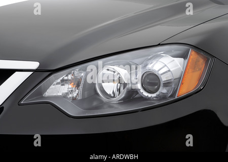 2007 Acura RDX in schwarz - Scheinwerfer Stockfoto