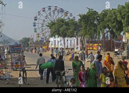 Die Pushkar Kamel Messe in Rajasthan Indien Stockfoto