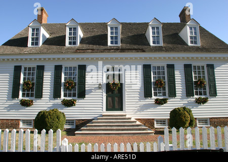 Virginia Colonial National Historical History Park, historische Yorktown, Main Street, Dudley Digges House Houses Home Homes Residenz, gebaut 1760, Besucher t Stockfoto