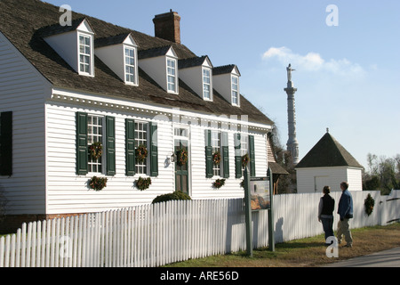 Virginia Colonial National Historical Park, historische Yorktown, Main Street, Dudley Digges House, Häuser, erbaut 1760, VA 121203 0076 Stockfoto