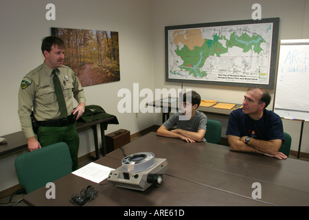 Virginia Newport News Park,Erholung,Landnutzung,Natur,Natur,Landschaft,Landschaft,Umwelt,Ökologie,Park,Öffentliches Land,Erholung,Ranger Station,Arche Stockfoto