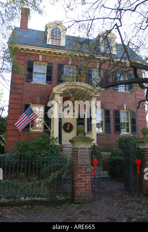 Norfolk Virginia, Freimaurer Distrikt Haus, Haus Häuser Haus Häuser Wohnsitz, Gehäuse, Häuser, Residenz, Immobilien, Eigentum, Nachbarschaft, residenti Stockfoto