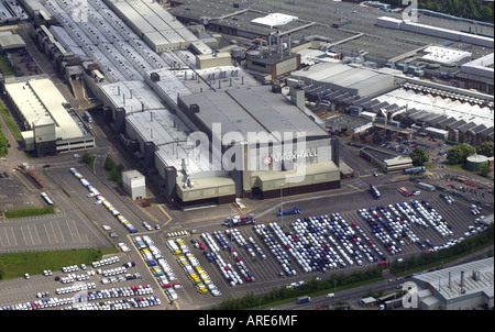 Luftaufnahme von Vauxhall s Hauptwerk in Luton, Bedfordshire UK Stockfoto