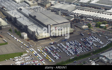 Luftaufnahme von Vauxhall s Hauptwerk in Luton, Bedfordshire UK Stockfoto