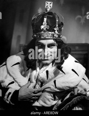 Olivier, Laurence Sir, 22.5.1907 - 11.7.1989, britischer Schauspieler, halbe Länge, als König Richard III., Old Vic Theatre, London, 1946, Stockfoto