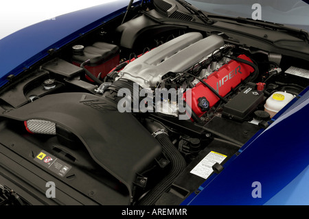 2006 Dodge Viper SRT-10 Coupe blau - Motor Stockfoto