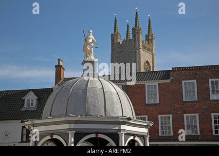 Bungay Butter cross Marktplatz Bungay Suffolk England Stockfoto