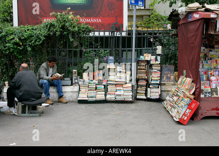 Rumänien Bukarest Straße Buch Shop Geographie Architekt Ionischen Bucurest Bucuresti Stadt Stadt Stadtbild rumänischen touristischen Ort Stockfoto