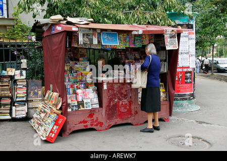 Rumänien Bukarest Straße Buch Shop Geographie Architekt Ionischen Bucurest Bucuresti Stadt Stadt Stadtbild rumänischen touristischen Ort Stockfoto