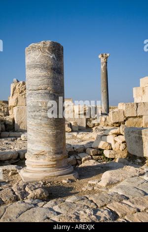 Nördlichen Säulenhalle Haus des Dionysos ionische Säule Zypern Stockfoto