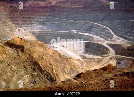 Santa Rita mir Chino Mine Unternehmen Phelps Dodge Corp. Tagebau Kupfermine Stockfoto