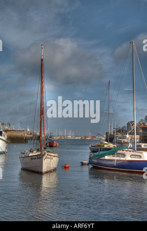 Hafen von Brixham Stockfoto