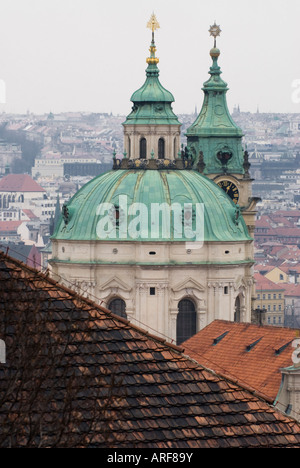 St.-Nikolaus-Kirche Prag Tschechische Republik Stockfoto