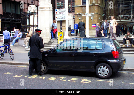 London Traffic warden Stockfoto