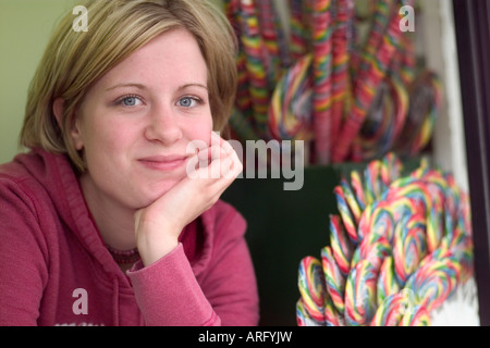 Candy-Kreditor-Porträt Stockfoto