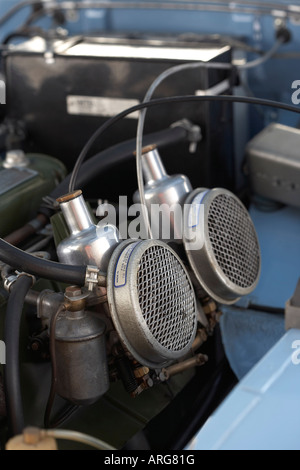 Motor Carburators von 1960 "Bugeye" Austin Healey Sprite Stockfoto