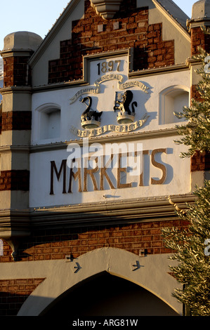 Fassade des Fremantle Markets in Westaustralien Stockfoto