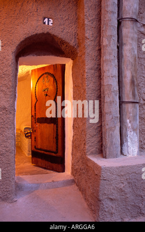 Offene Tür in der Höhle Hotel, Matmata, Tunesien Stockfoto