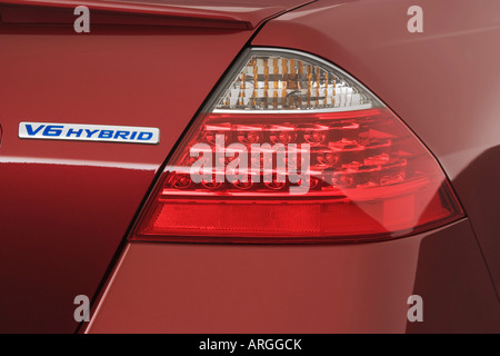 2007 Honda Accord Hybrid rot - Rücklicht Stockfoto