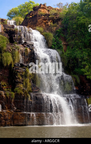 Wichtigsten Gesicht des Königs Kaskade, Prinz Regent River, Kimberley, Western Australia Stockfoto