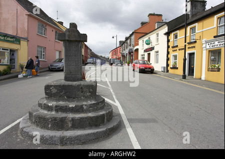 Die Market Cross Cong Dorf County Mayo Irland Cong ist bekannt als der Ort, wo die "Quiet Man" gedreht wurde Stockfoto