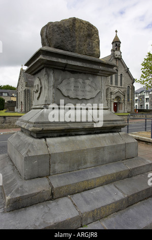 Der Vertrag Stein Limerick, an dem der Vertrag von Limerick am 3. Oktober 1691 unterzeichnet wurde Stockfoto