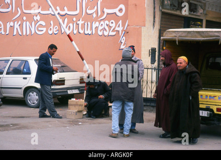 Marrakesch Marrakesch rot Stadt südwestlichen Marokko Maghreb maghrebinischen Berber arabische arabische marokkanische Nordafrika Stockfoto
